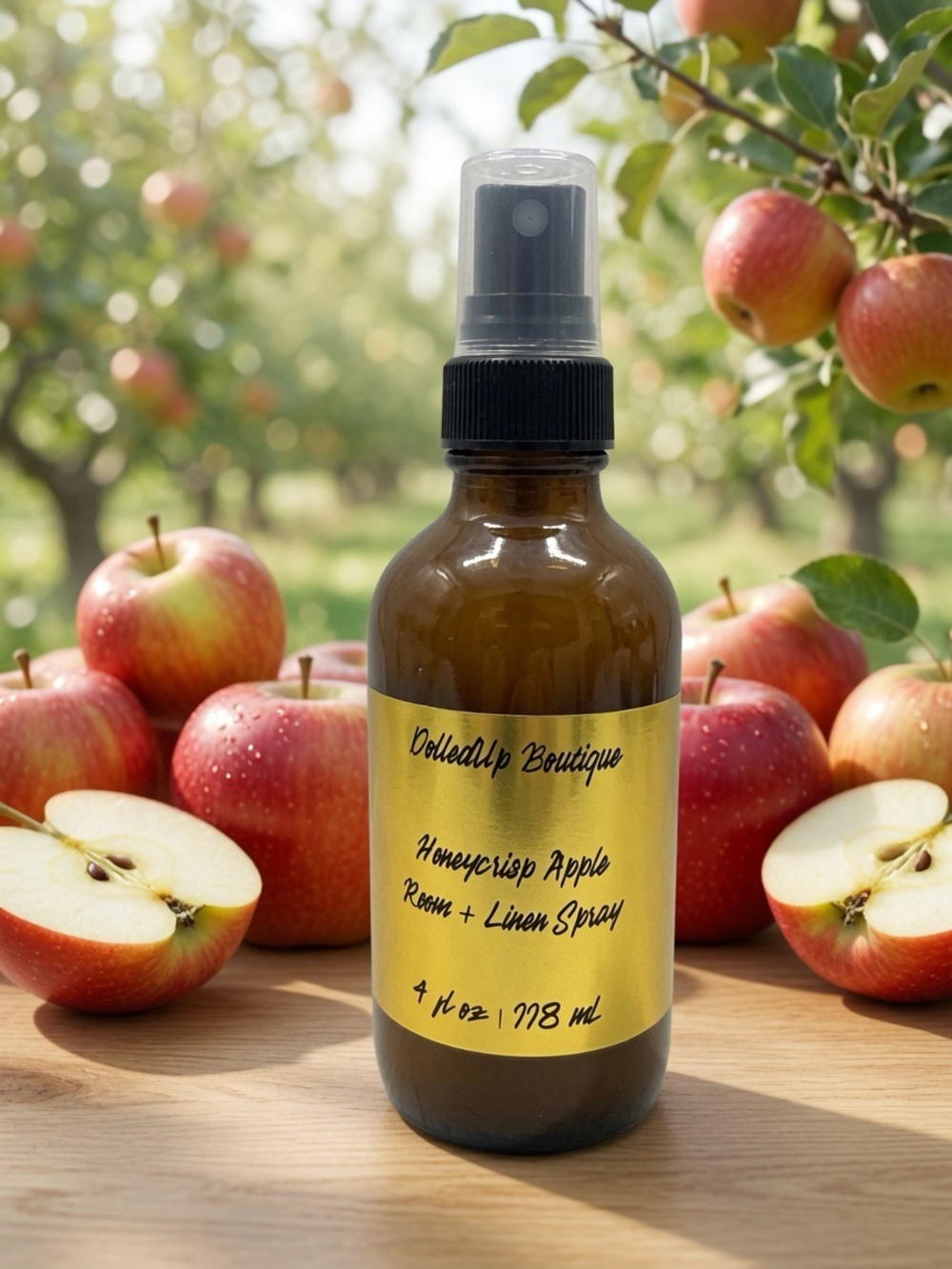4oz Honeycrisp Apple Room & Linen Spray | Fresh Orchard Scent | DolledUp